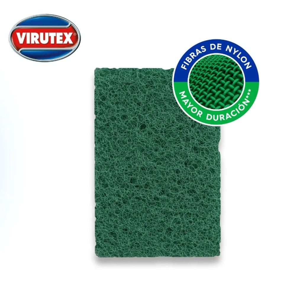 ESPONJA FIBRA VERDE COCINA - VIRUTEX