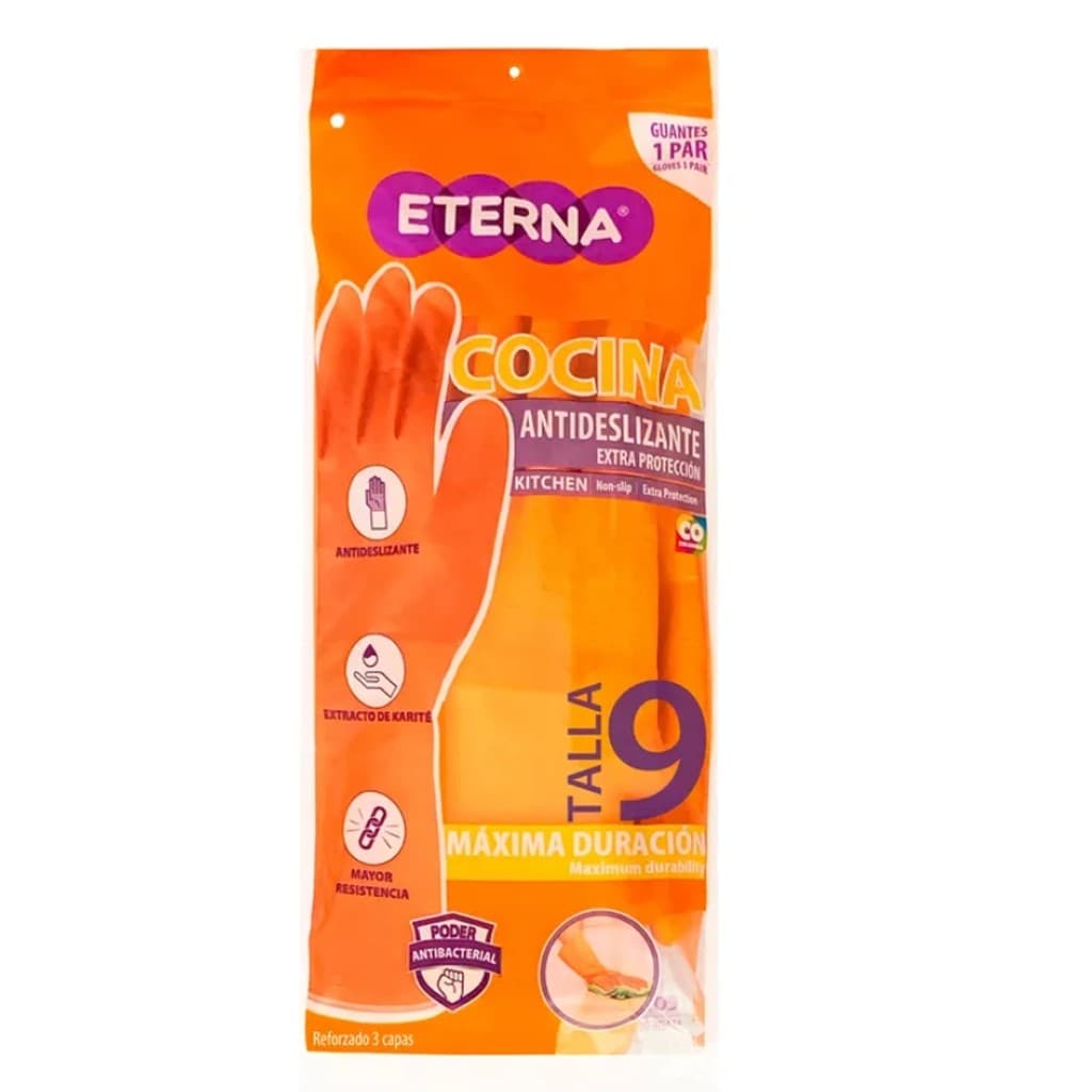 GUANTES ETERNA TRIPLE CAPA NARANJA