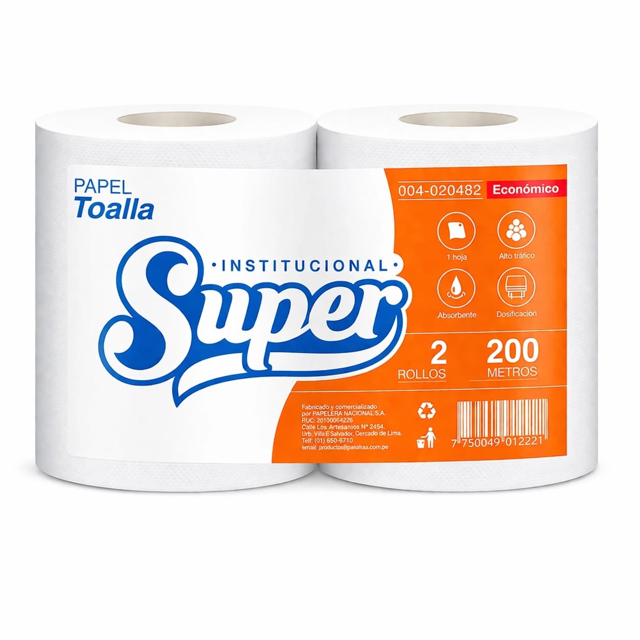 PAPEL TOALLA 200MTS SUPER