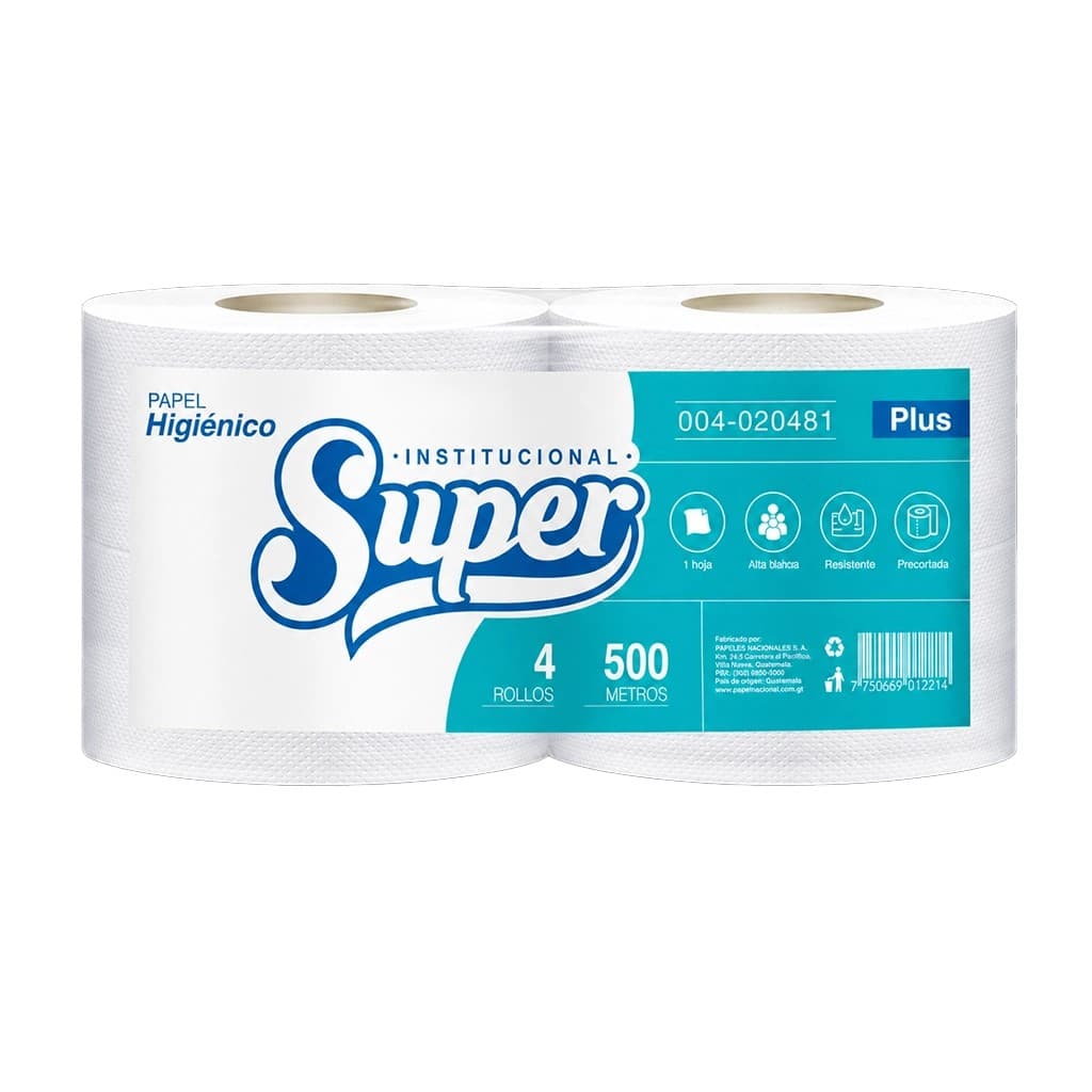PAPEL HIGIENICO PLUS 500MTS  SUPER
