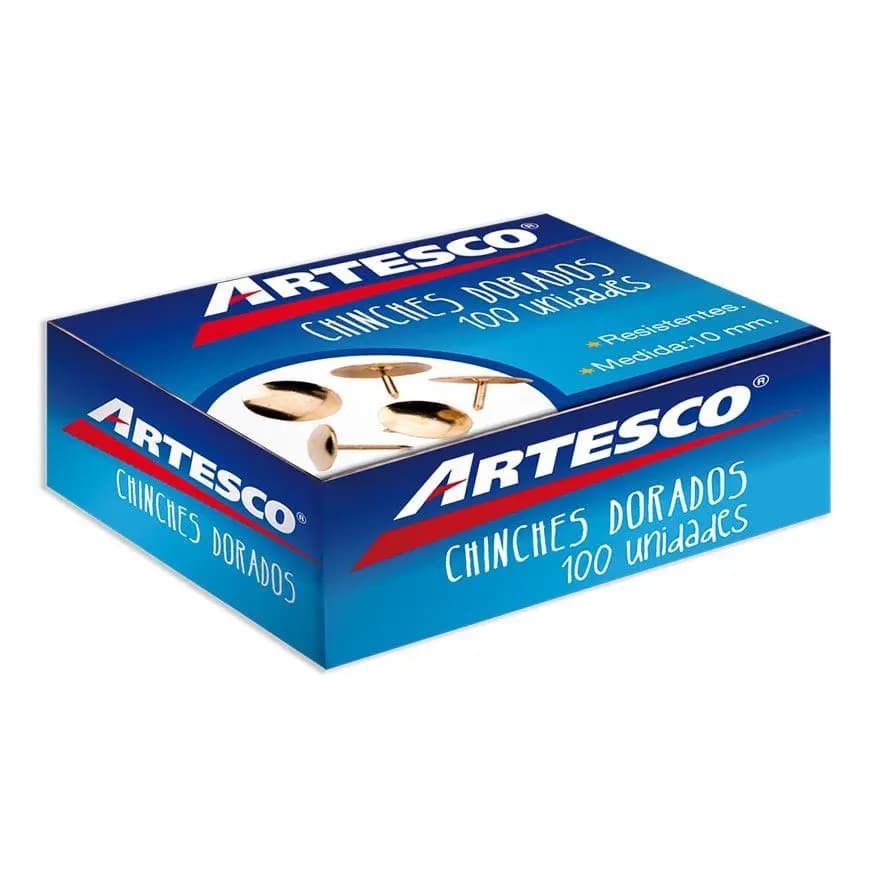 CHINCHES DORADO MARCA ARTESCO X CAJA (100 UND)