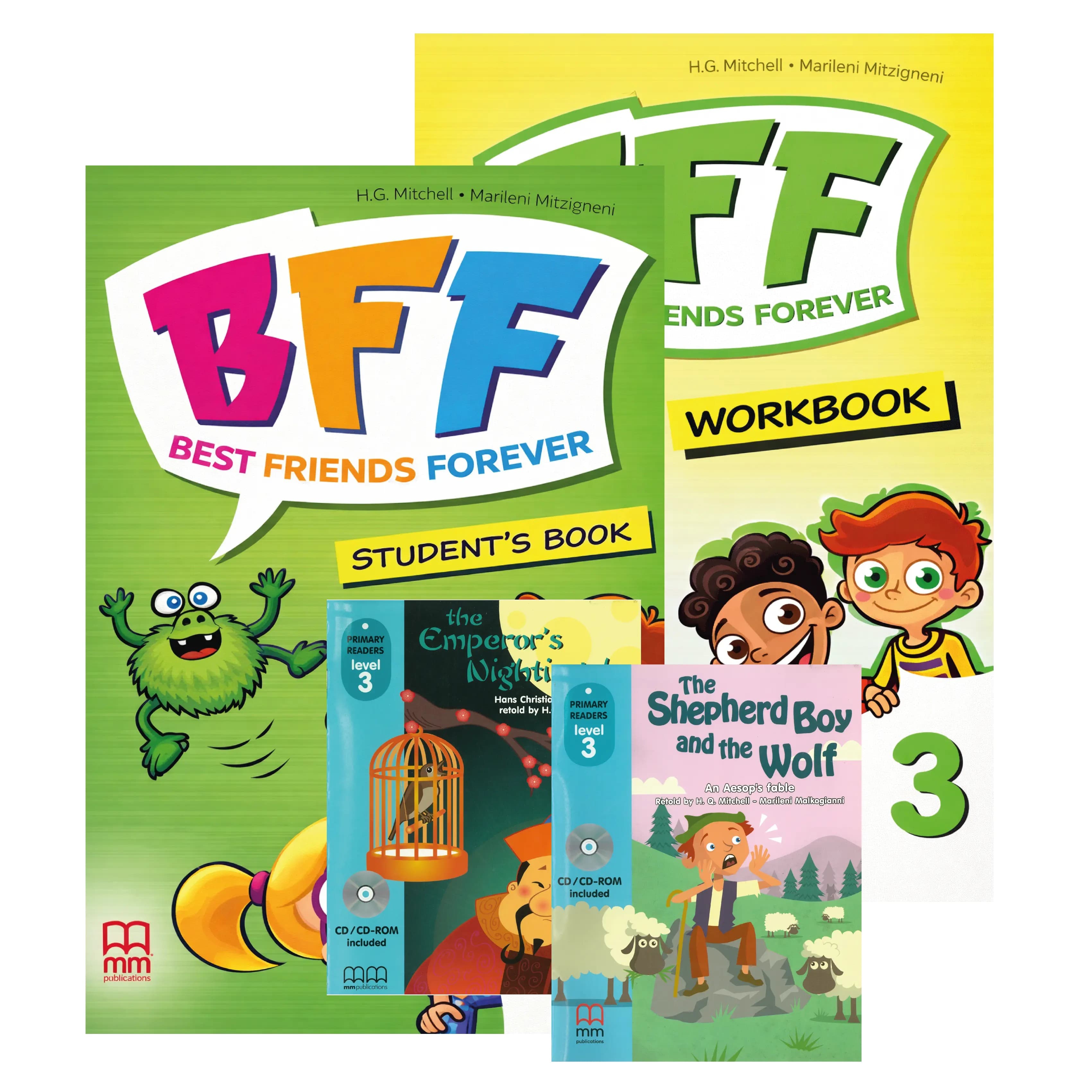 PACK BFF 3 STUDENT'S BOOK + BFF - BF 3 WORKBOOK THE EMPEROR'S NIGHTINGALE+THESHEPHERD BOY AND THE 3º