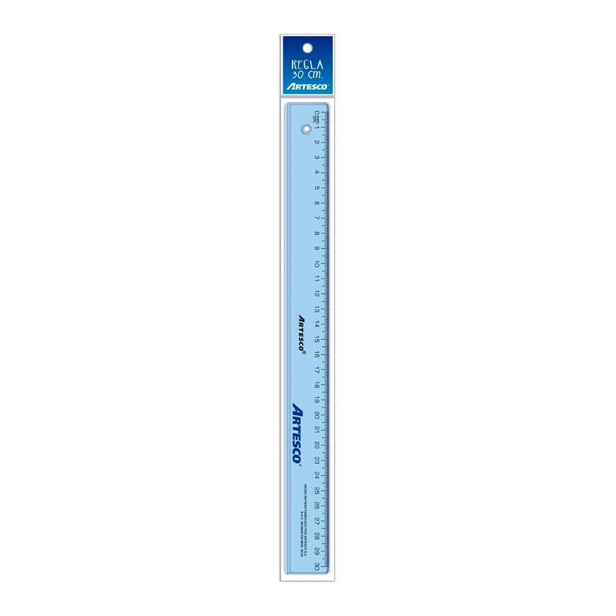 REGLA 30 CM CRISTAL ARTESCO
